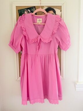 Cute Peter Pan Collar Babydoll Dress